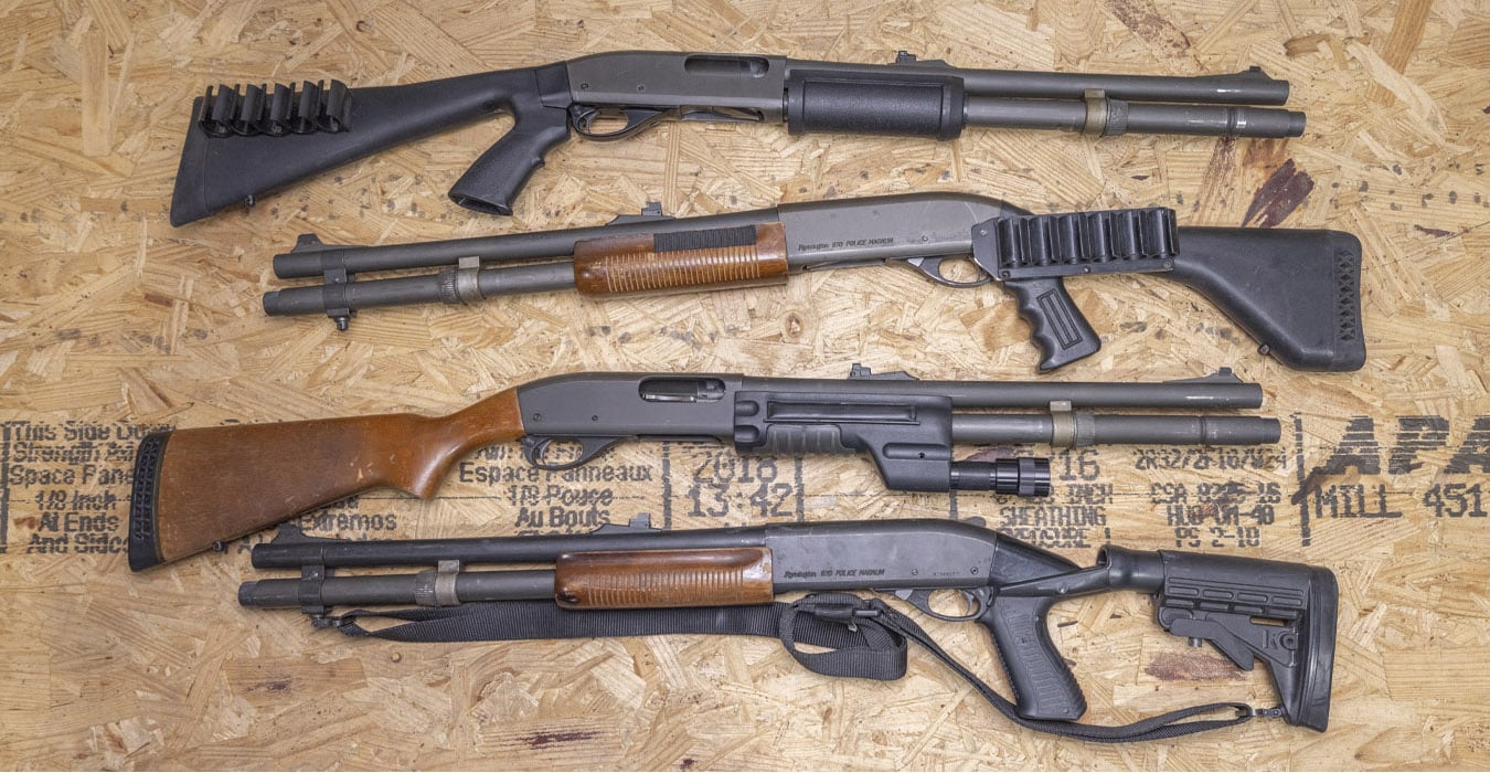 REMINGTON 870 Police Magnum 12 Gauge Police Trade-In Shotguns with 18 Inch Barrel